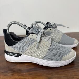 Supra scissor skateboarding shoes women’s size 8 white gray